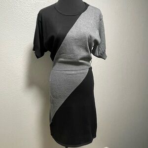 Jon & Anna Women’s Colorblock Short Sleeve Sweater Dress MEDIUM